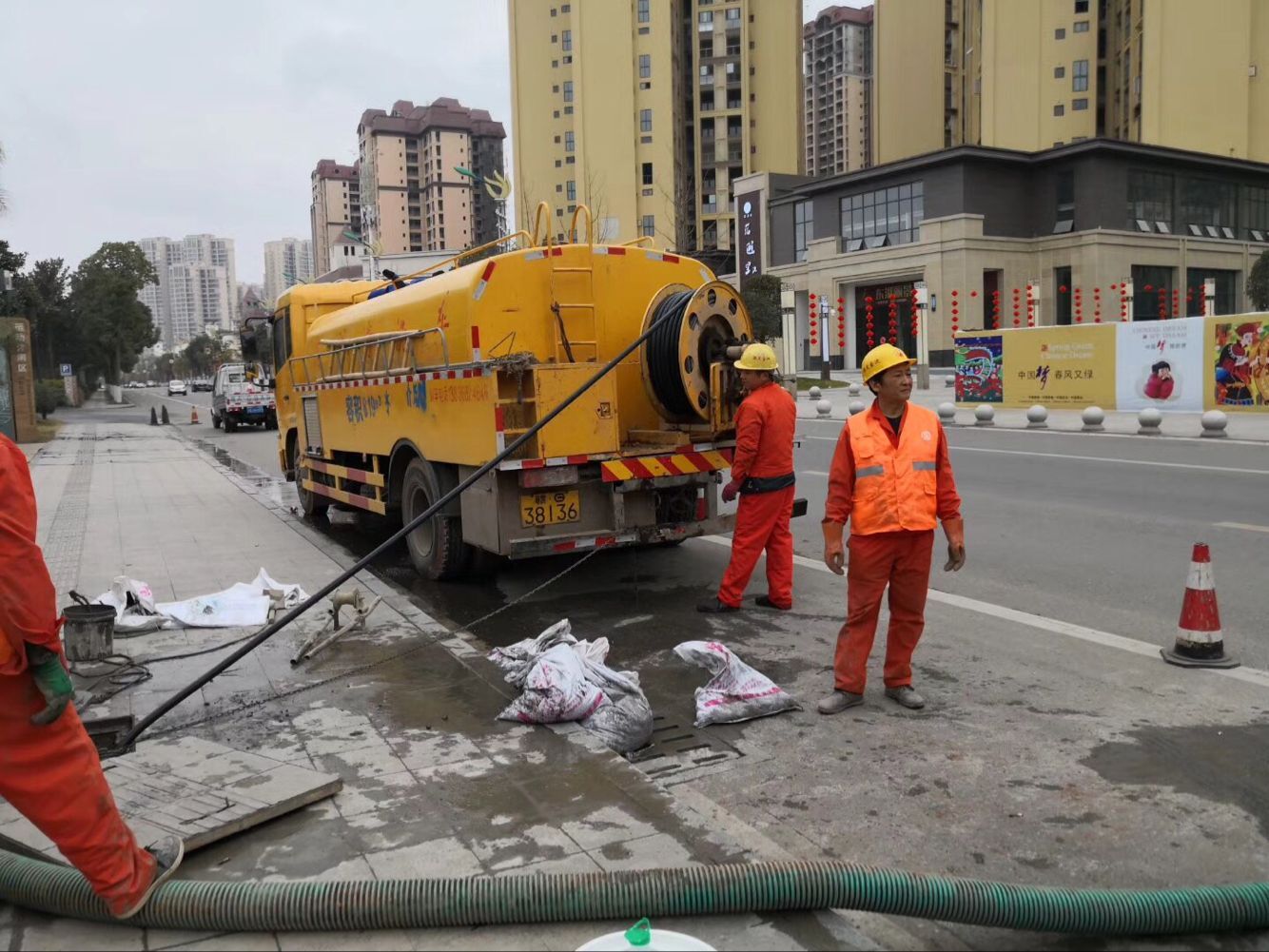 昆山排污管道清淤-管道清洗